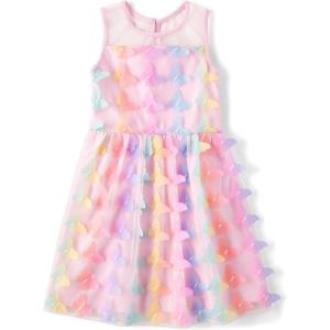 The Children’s Place Girls Dressy Dress, Sleeveless(Pink Butterfly Mesh)