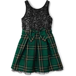 The Children’s Place Girls Dressy Dress, Sleeveless(Spruceshad Sequin)