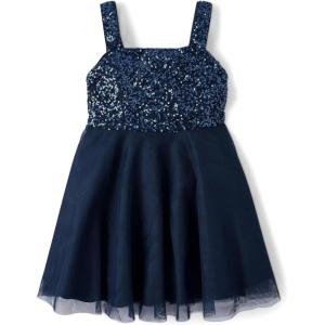 The Children’s Place Girls Dressy Dress, Sleeveless(Tidal Sequin Mesh)