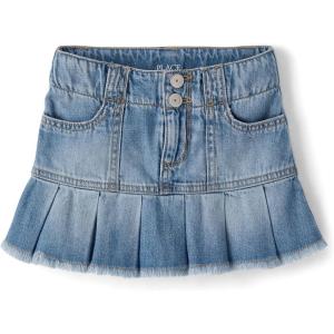 The Children’s Place Girls Everyday Denim Skirts and Skorts(Reagan Wash Skort)