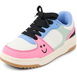 The Children’s Place Girls Girls Casual Lace Up Low Top Sneakers(Retro Colorblock)