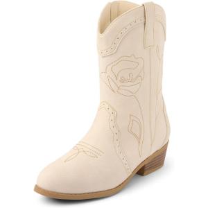 The Children’s Place Girl’s Western Cowgirl Boot(Off-white)