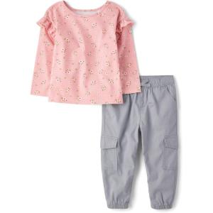 The Children’s Place baby-girls And Toddler 2 Piece Outfit(Fuzzy Pink)