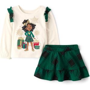 The Children’s Place baby-girls And Toddler 2 Piece Outfit(Holiday Girl)