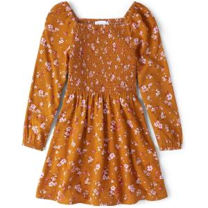 The Children’s Place girls Long Sleeve Casual Dresses(Honeycomb)