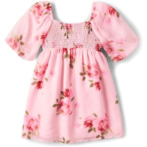 The Children’s Place girls Long Sleeve Casual Dresses(Rose Mist)