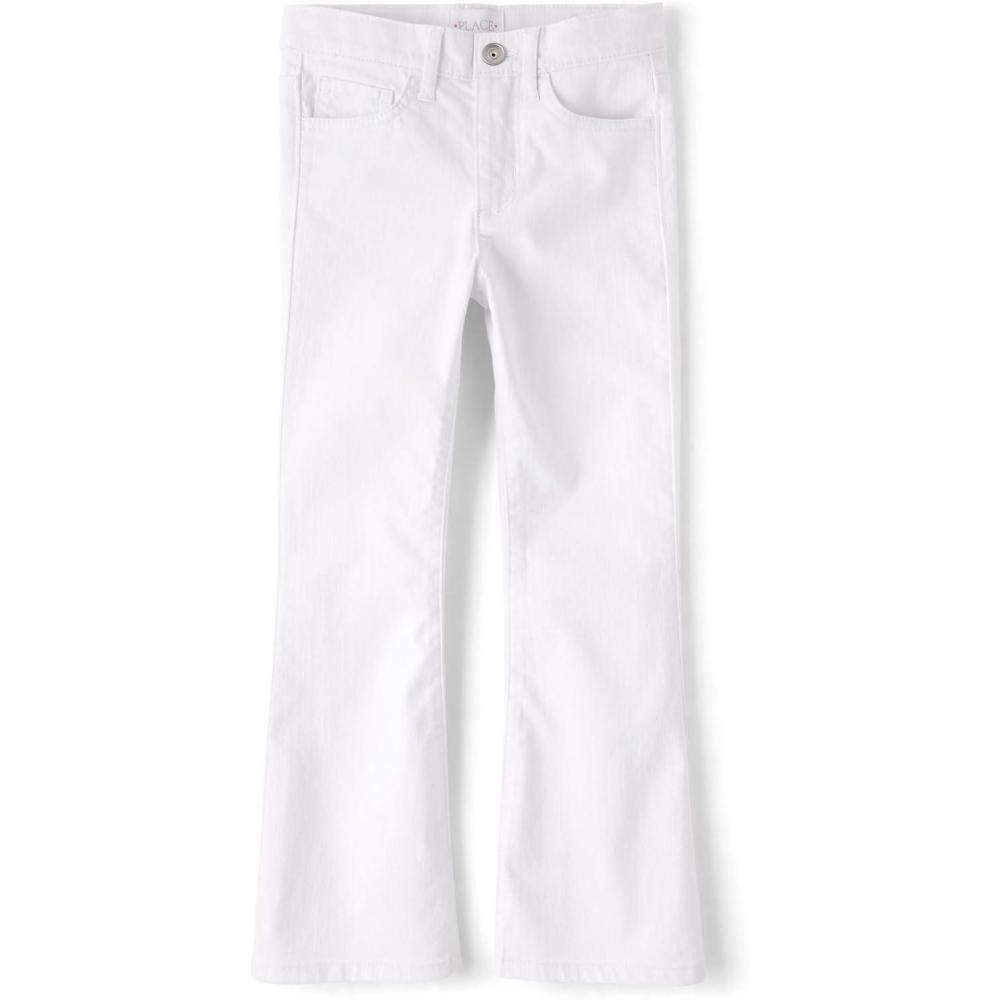 imageThe Childrens Place Girls Flare JeansWhite