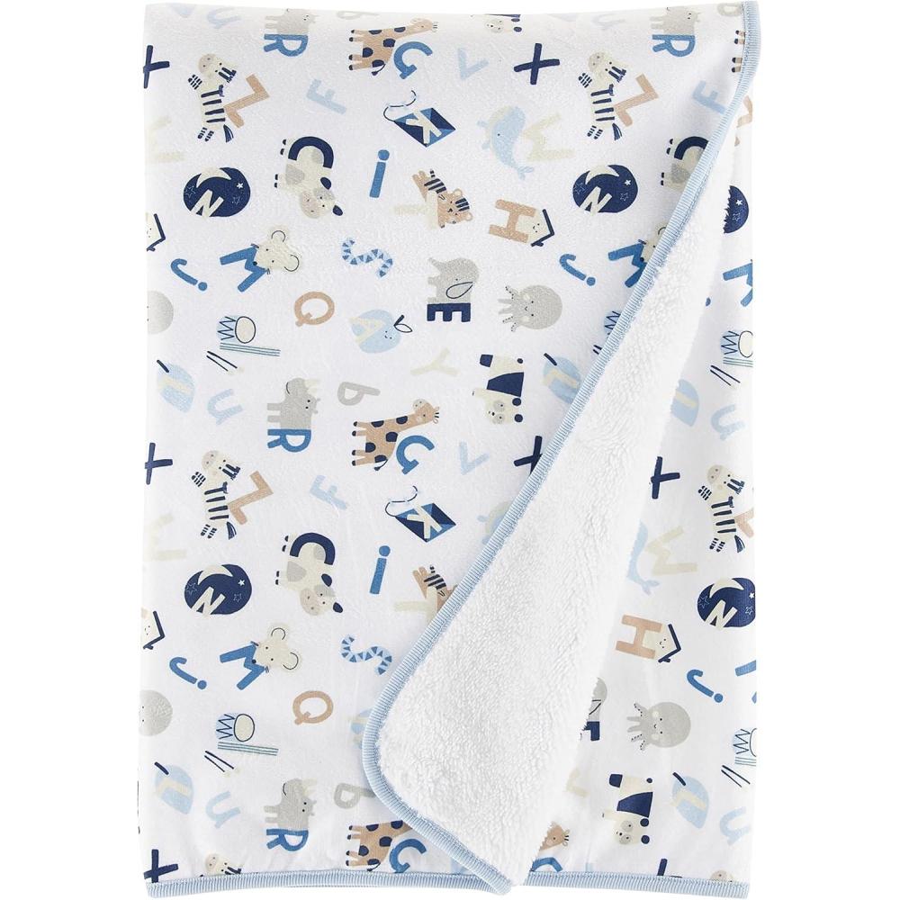 imageThe Childrens Place UnisexBaby Cozy BlanketBlue Abc