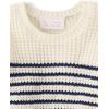 The Children’s Place Baby-Girls and Toddler Long Sleeve Crew Neck Pullover Sweater(Ivory Stripes)
