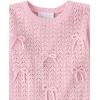 The Children’s Place Baby-Girls and Toddler Long Sleeve Crew Neck Pullover Sweater(Rose Mist Bows)