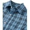 The Children’s Place Boys Long Sleeve Button Down Shirts(Pearl Blue Plaid)