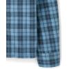 The Children’s Place Boys Long Sleeve Button Down Shirts(Pearl Blue Plaid)
