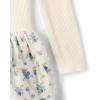 The Children’s Place Girls Tutu Dress, Long Sleeve(White Floral)