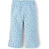 The Children’s Place Baby-Girls and Toddler Active Premium Fleece Wide Leg Lounge Pants(Floral Blue)