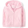 The Children’s Place baby-girls And Toddler Active Premium Fleece Zip Up Sweatshirt(Pink Bows)