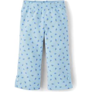 The Children’s Place Baby-Girls and Toddler Active Premium Fleece Wide Leg Lounge Pants(Floral Blue)