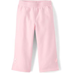The Children’s Place Baby-Girls and Toddler Active Premium Fleece Wide Leg Lounge Pants(Rose Mist)