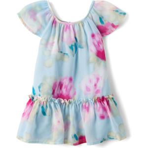 The Children’s Place Baby-Girls and Toddler Dressy Dress, Short Sleeve(Chiffon Floral)