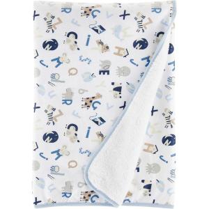 The Children’s Place Unisex-Baby Cozy Blanket(Blue Abc)