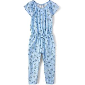 The Children’s Place baby-girls And Toddler Girls Short Sleeve Fashion Jumpsuit(Breeze)