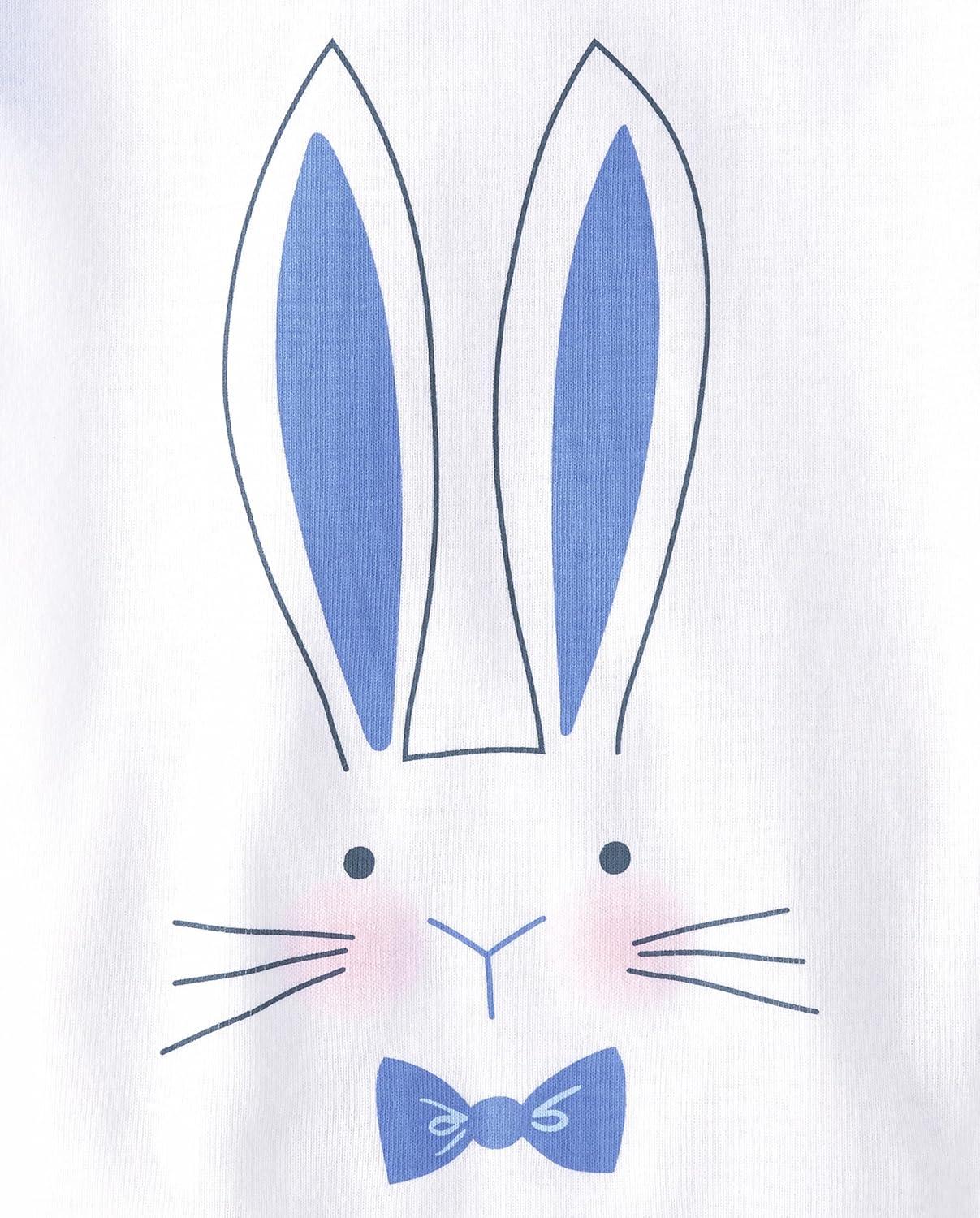 imageThe Childrens Place Easter Family Matching Snug Fit Cotton PajamasBlue Bunnies