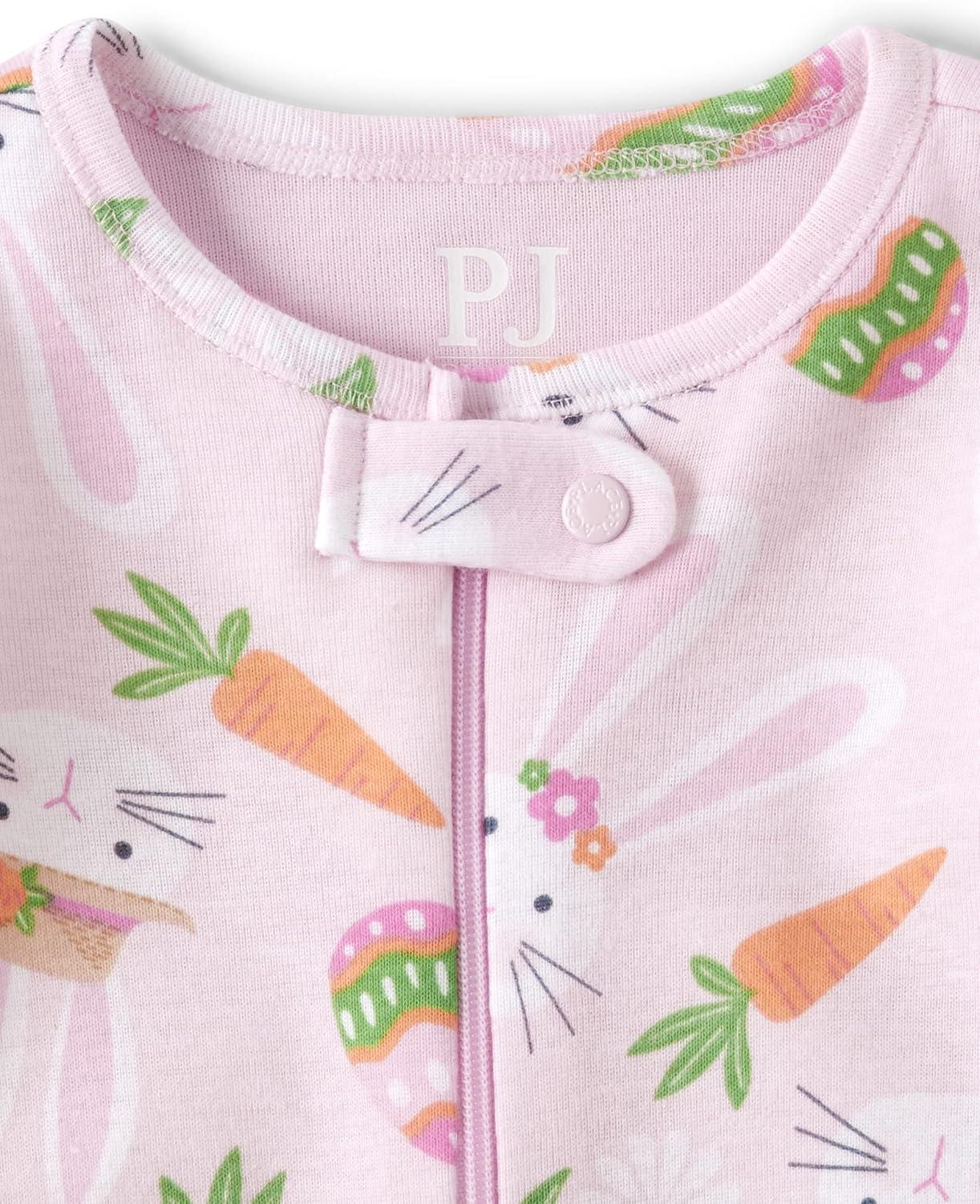 imageThe Childrens Place Easter Family Matching Snug Fit Cotton PajamasPink Bunnies