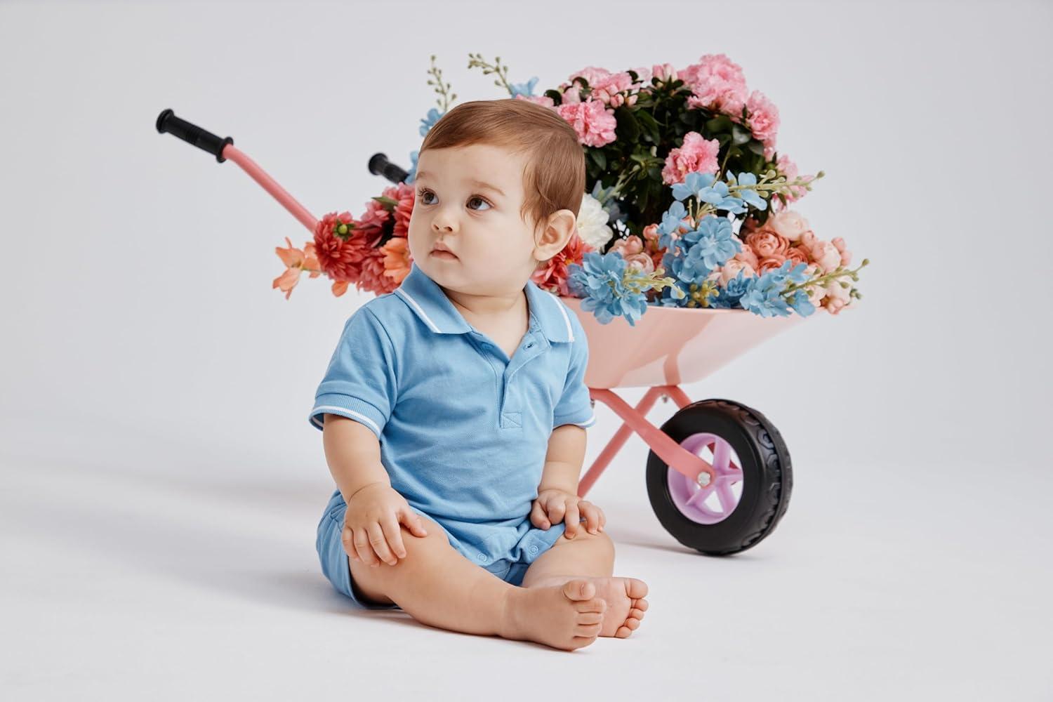 imageThe Childrens Place babyboys And Newborn Everyday RomperPearl Blue