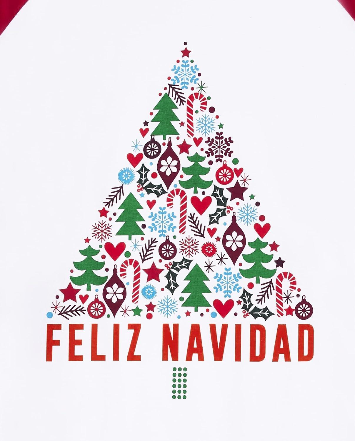 imageThe Childrens Place unisexbaby Family Matching Christmas and Holiday Pajama Sets CottonFeliz Navidad Tree