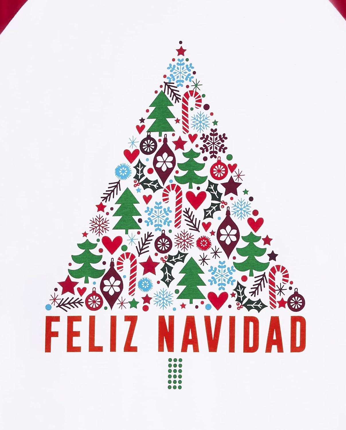 imageThe Childrens Place unisexbaby Family Matching Christmas and Holiday Pajama Sets CottonFeliz Navidad Tree