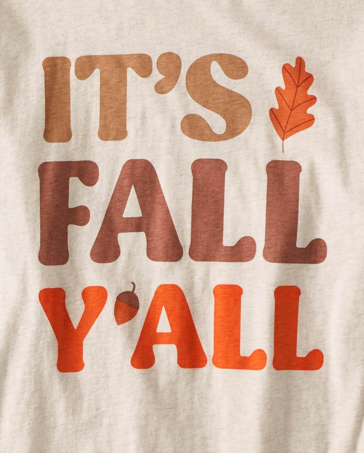 imageThe Childrens Place unisexbaby Family Matching Christmas and Holiday Pajama Sets CottonIts Fall Yall