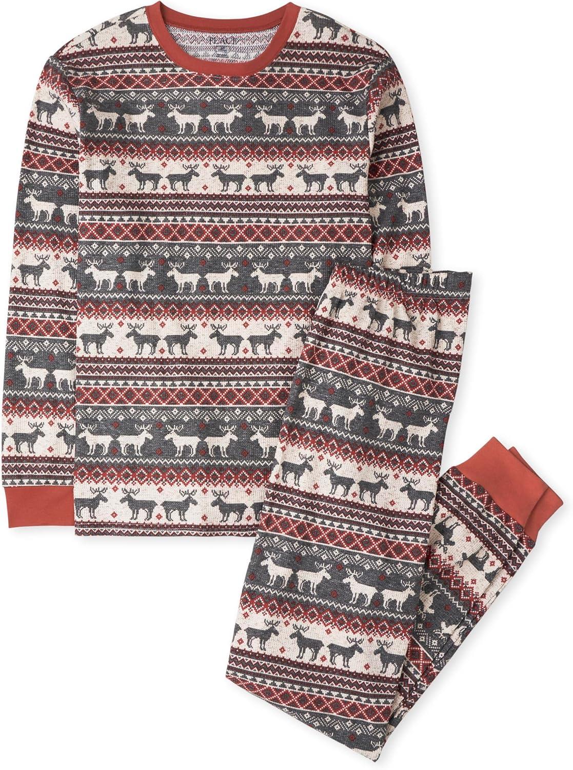 imageThe Childrens Place unisexbaby Family Matching Christmas and Holiday Pajama Sets CottonMoose Fairisle