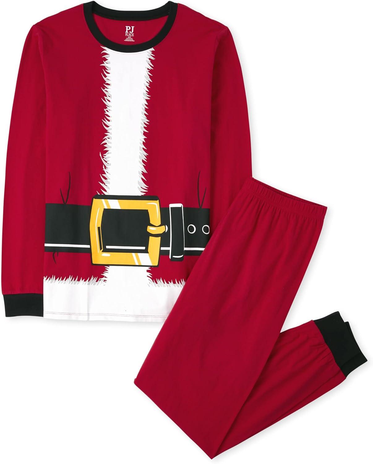 imageThe Childrens Place unisexbaby Family Matching Christmas and Holiday Pajama Sets CottonSanta Suit