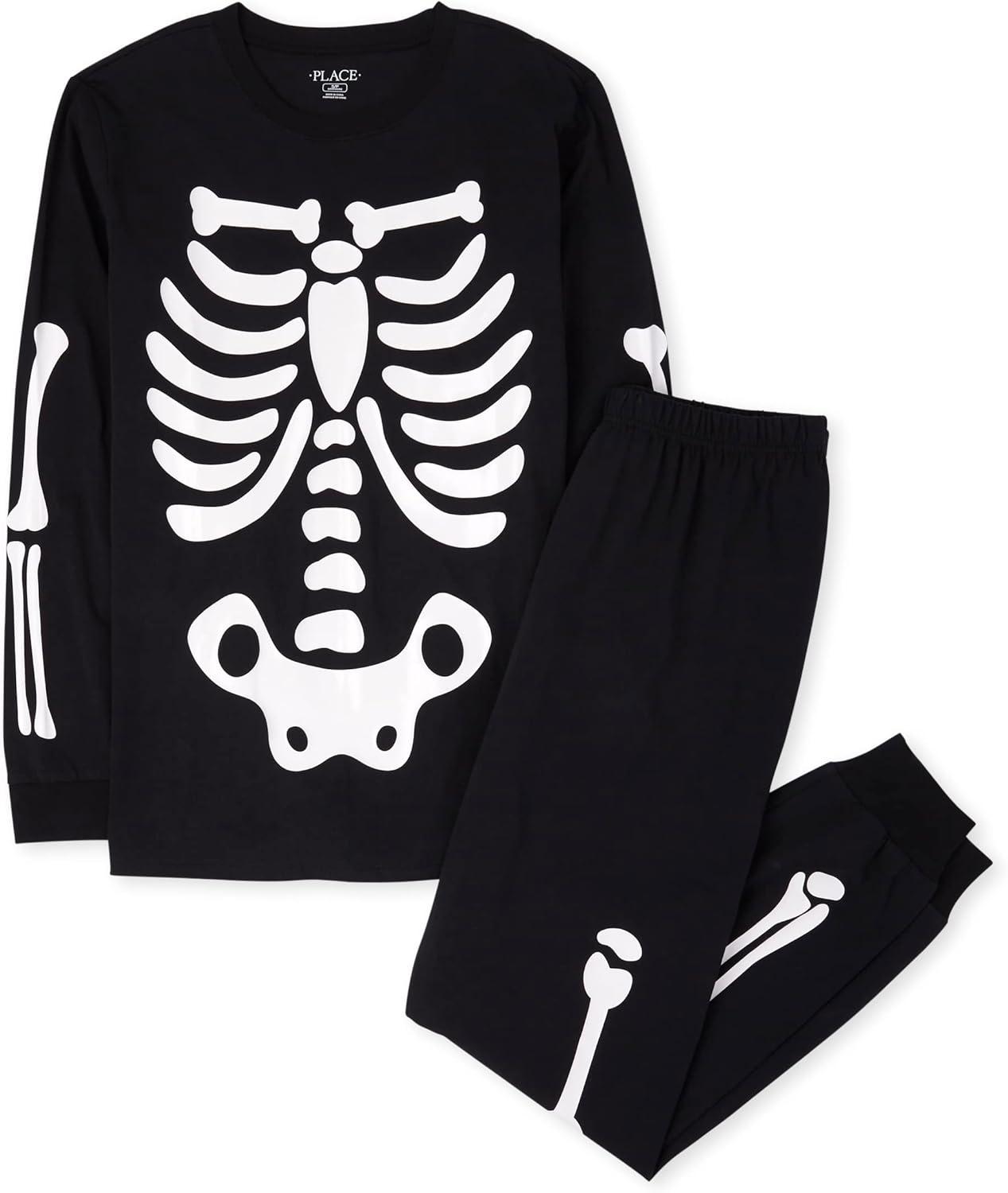 imageThe Childrens Place unisexbaby Family Matching Christmas and Holiday Pajama Sets CottonSkeleton