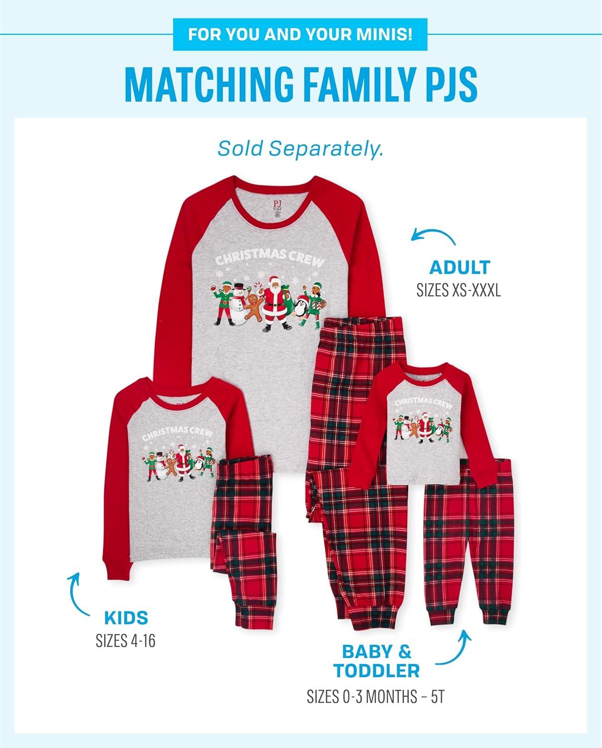 imageThe Childrens Place unisexbaby Family Matching Christmas and Holiday Pajama Sets CottonXmas Crew