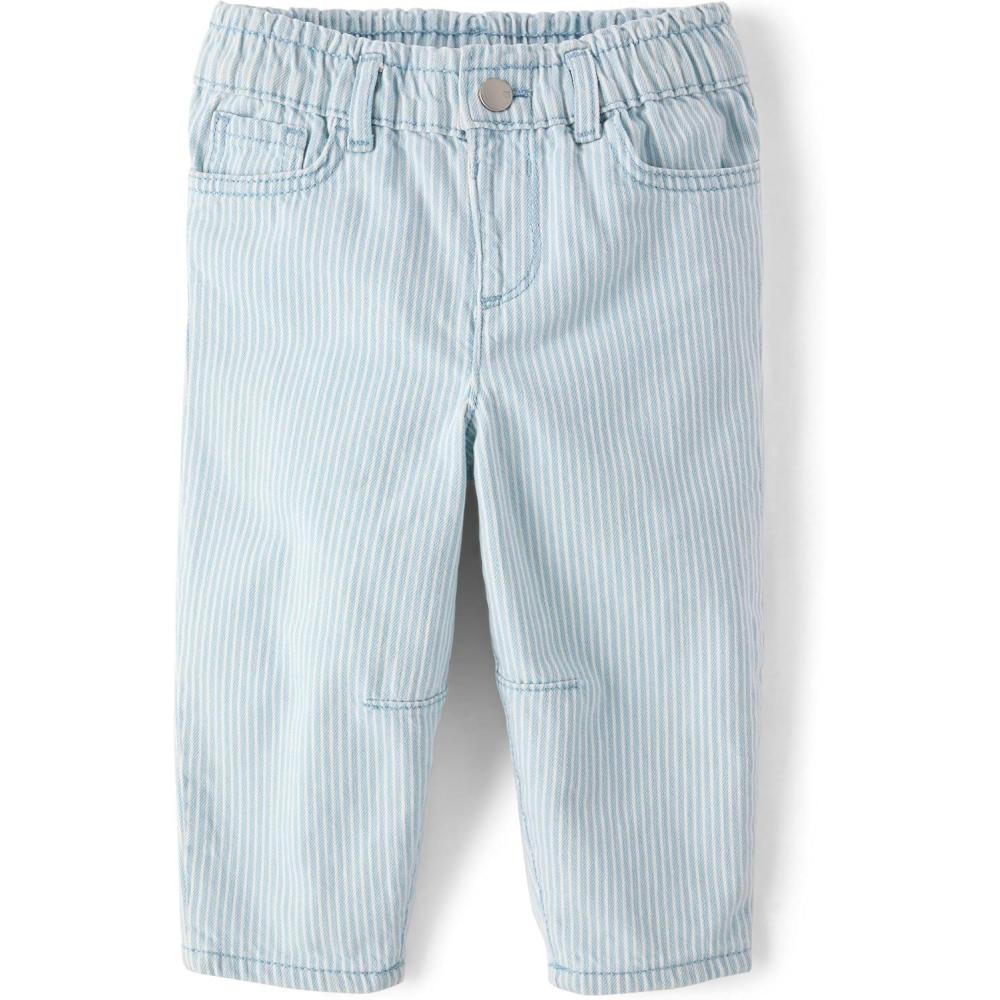 imageThe Childrens Place BabyGirls and Toddler Barrel Leg JeansMax Wash