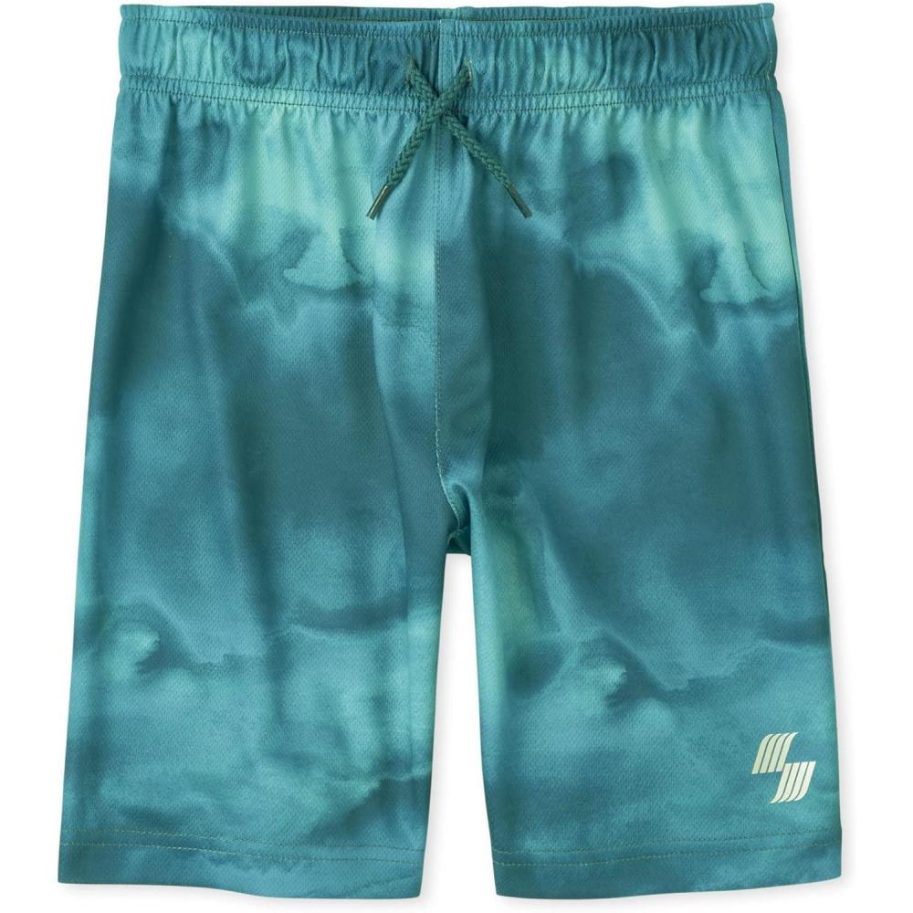 imageThe Childrens Place Boys Performance Basketball ShortsArctic Ice