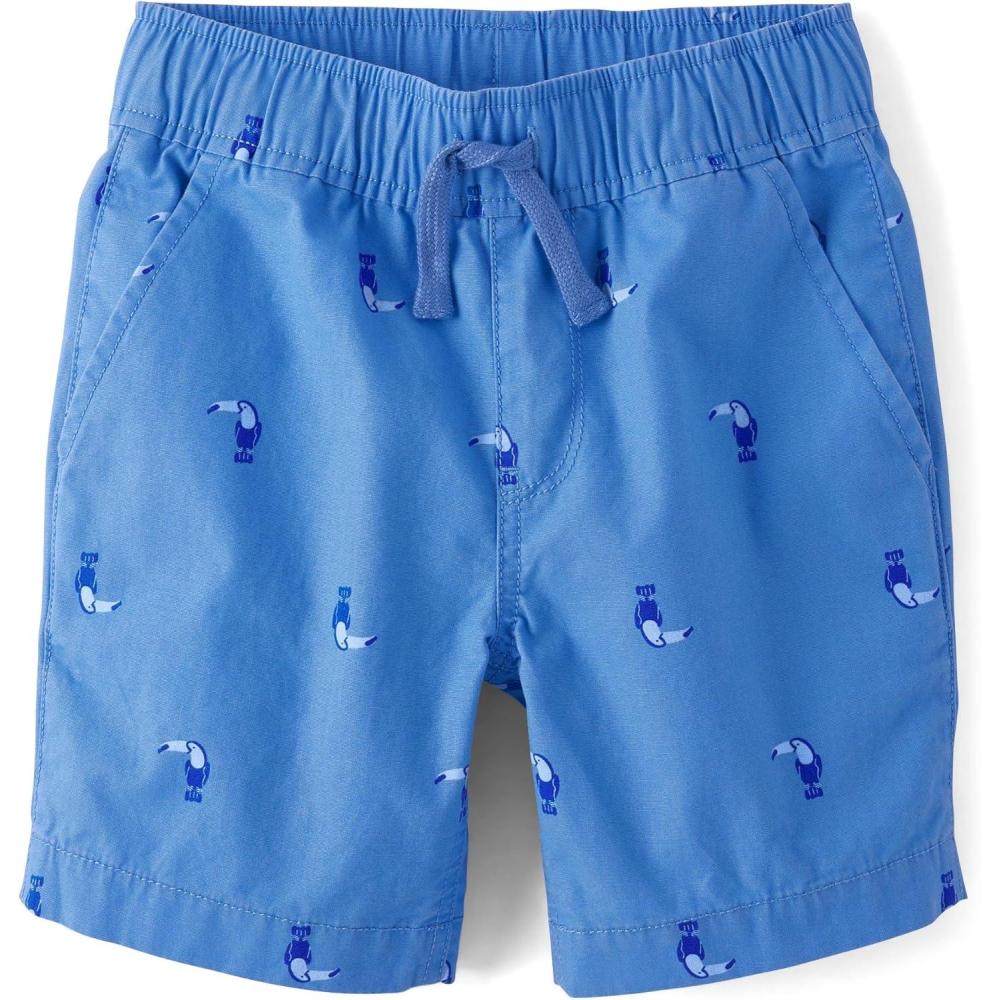 imageThe Childrens Place Boys Pull on Jogger ShortsBubbly Blue