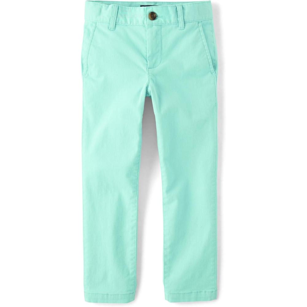 imageThe Childrens Place Boys Stretch Skinny Chino PantsMellow Aqua