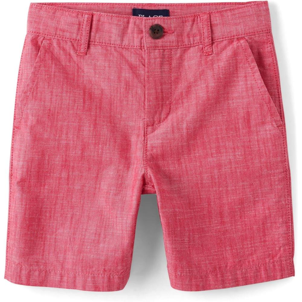 imageThe Childrens Place Boys Textured Chino ShortsSunburn