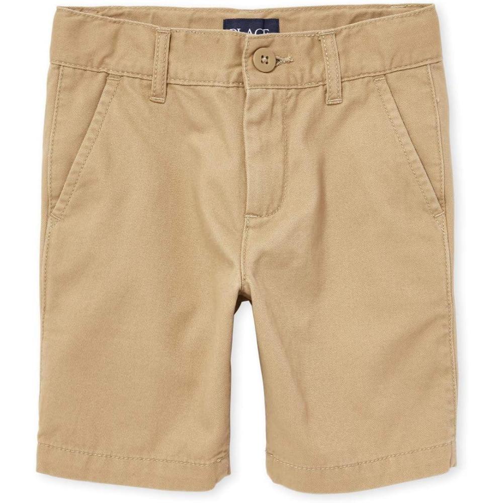 imageThe Childrens Place Boys Uniform Chino ShortsFlax Single