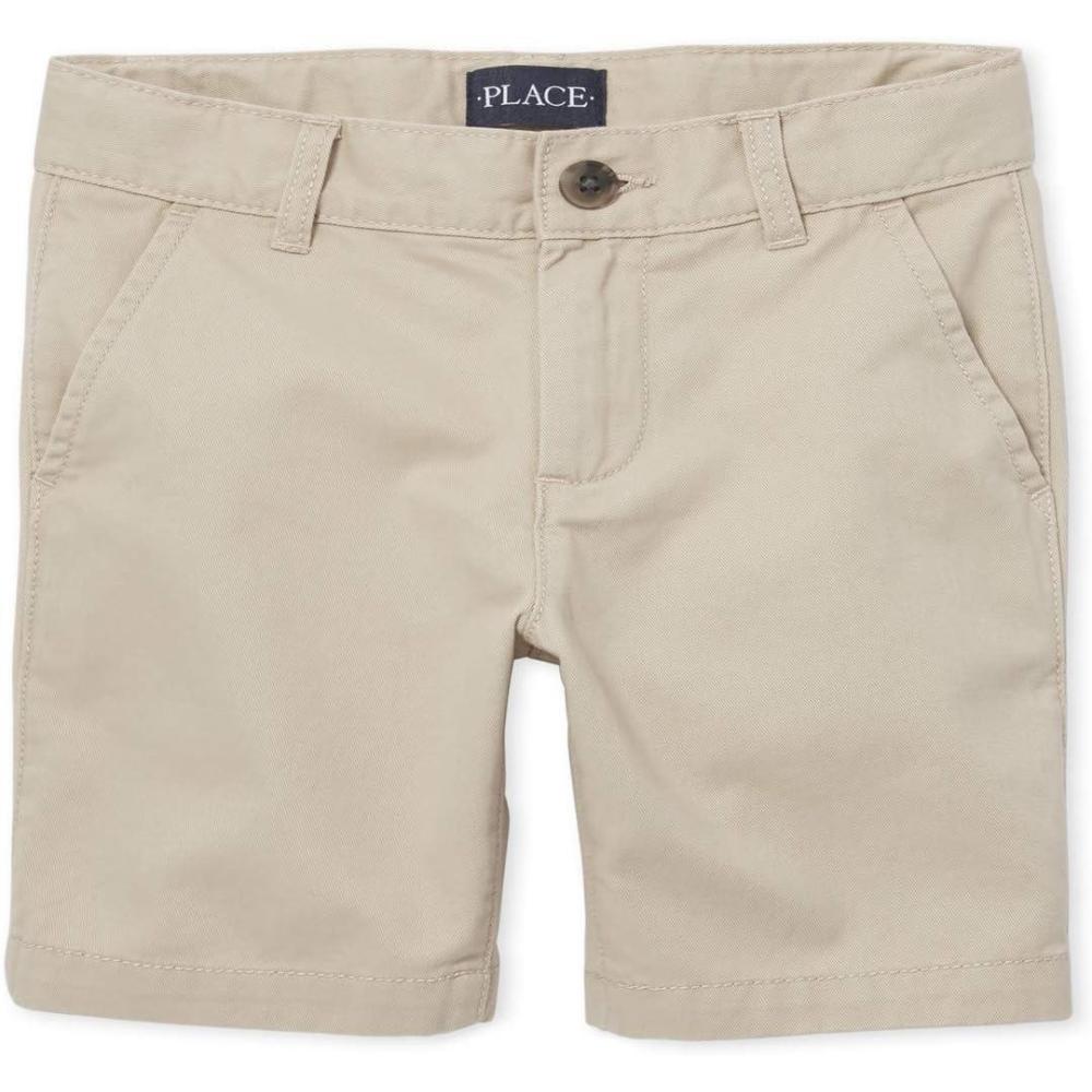 imageThe Childrens Place Boys Uniform Chino ShortsSandwash Single
