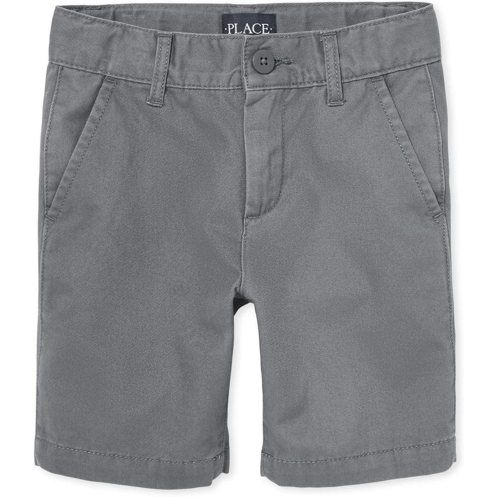 imageThe Childrens Place Boys Uniform Chino ShortsStorm Single