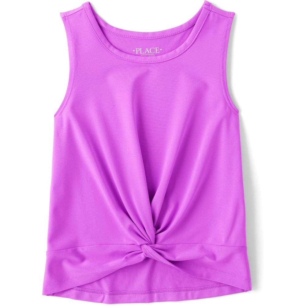 imageThe Childrens Place Girls Active Twist Front Tank TopDynamic Lilac