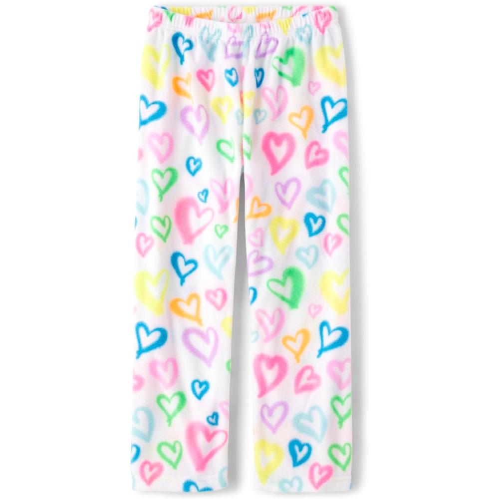 imageThe Childrens Place Girls Fleece Pajama PantsAirbrush Hearts