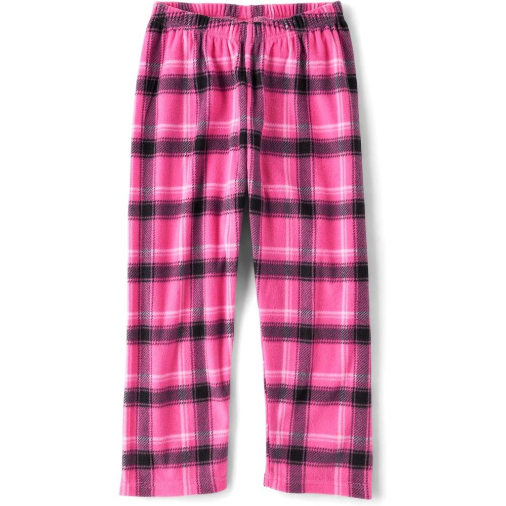 imageThe Childrens Place Girls Fleece Pajama PantsBlackPink Plaid