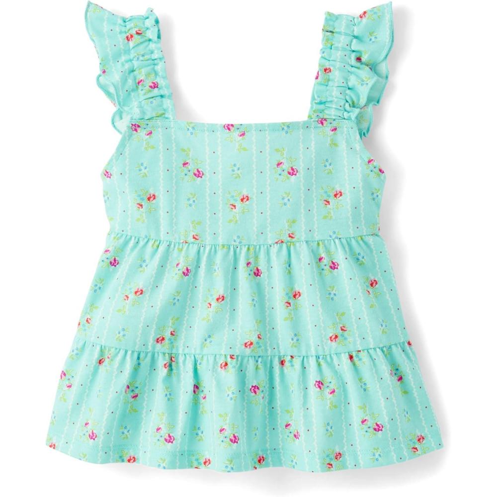 imageThe Childrens Place Girls Sleeveless Knit TopsMint Tea Tiered