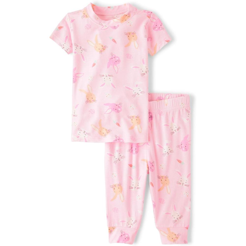 imageThe Childrens Place babygirls Easter Family Matching Snug Fit Cotton PajamasRose Mist