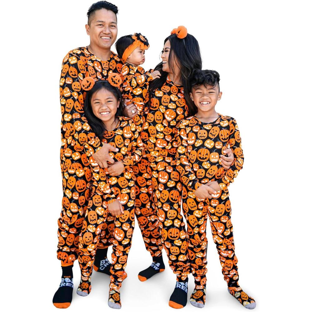 imageThe Childrens Place unisexbaby Family Matching Christmas and Holiday Pajama Sets CottonPumpkin Allover