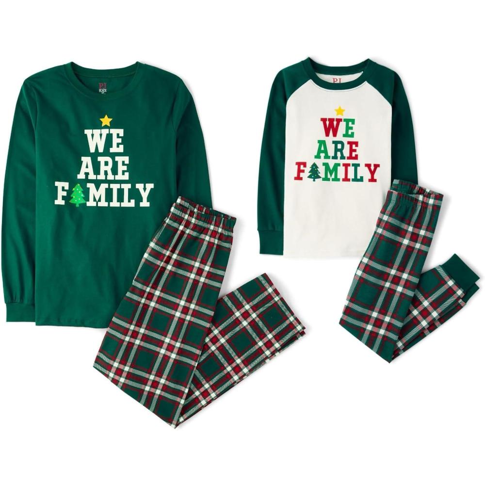 imageThe Childrens Place unisexbaby Family Matching Christmas and Holiday Pajama Sets CottonWe Are Family
