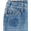 The Children’s Place Baby-Girls and Toddler Barrel Leg Jeans(Peak Wash Hearts)